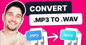 How To Convert MP3 to WAV | Free Online Audio Converter