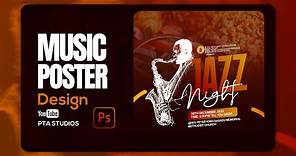How To Design Jazz Music Party Poster