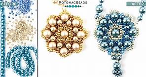 Pearl Matrix Necklace - DIY Jewelry Making Tutorial by PotomacBeads