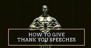 How to Deliver a Thank You Speech for an Award or Special Occasion