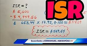 Cómo Calcular el ISR (Impuesto Sobre la Renta) Bien fácil y Rápido
