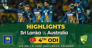 Sri Lanka seal a memorable series win | 4th ODI Highlights | Sri Lanka vs Australia 2022