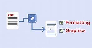 How to convert PDF to Word without losing formatting and graphics