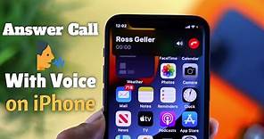 Answer Calls without Touching Screen iPhone [Answer calls using Voice control]
