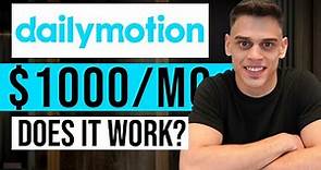 How To Make Money Uploading Videos On Dailymotion In 2024 | YouTube Alternative