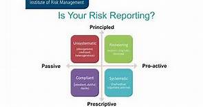 Risk Reporting Dr Simon Ashby