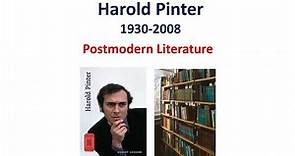 Harold Pinter: Biography | Major Plays | Postmodern Literature | English Literature