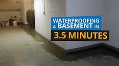 Basement Waterproofing in 3.5 Minutes | Block Wall Foundation in Norwalk, CT