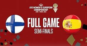 SEMI-FINALS: Finland v Spain | Full Basketball Game | FIBA U16 Women's European Championship 2023