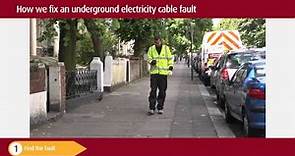 How we fix an underground electricity cable fault