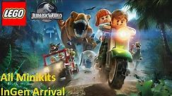 LEGO Jurassic World - InGen Arrival - All Minikits & Amber Brick