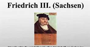 Friedrich III. (Sachsen)