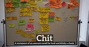 How Does Chit Look? | How to Say Chit in English? | What is Chit?