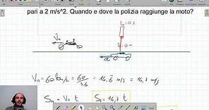 Esercizi di cinematica (Moto rettilineo uniforme e uniformemente accelerato)