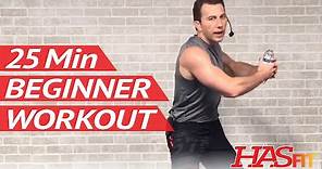 25 Min Beginner Workout Routine for Women & Men at Home - Workouts for Beginners without Weights