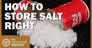 Salt: Why It Is Essential and How to Store It Right