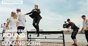 Mads Mikkelsen dancing in ANOTHER ROUND