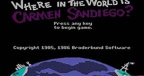Where in the World is Carmen Sandiego? (EGA, 1985) gameplay (PC Game, 1985)
