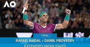 Rafael Nadal v Daniil Medvedev Extended Highlights (Final) | Australian Open 2022