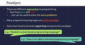 What are Programming Paradigms?