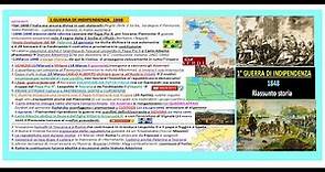 ☑️ La prima guerra di indipendenza 1848, 5 giornate di Milano... riassunto storia