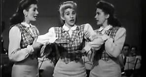 The Andrews Sisters "Straighten Up and fly Right"