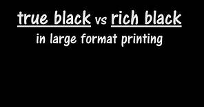 Rich Black Settings in Photoshop for Large Format Printing