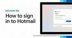 How to sign in to Hotmail