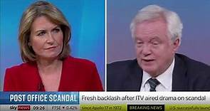 David Davis MP speaks to Sky News about the Post Office Horizon Scandal