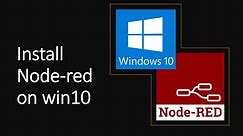 How to install nodered on windows 10