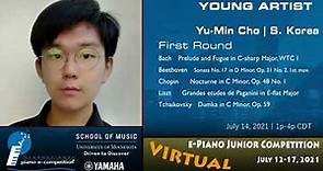 Yu-Min Cho (Korea), YOUNG ARTIST, Round 1 | e-Piano Junior Competition'21 VIRTUAL
