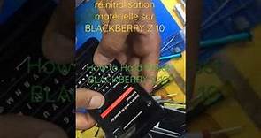 How to hard Reset BlackBerry Z10. *Comment faire une réinitialisation matérielle sur BlackBerry Z10