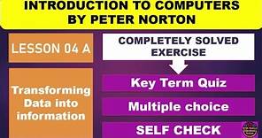 Lesson 04 A Solved Exercise of INTRODUCTION TO COMPUTERS by PETER NORTON