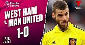 Highlights & Goals | West Ham United v. Manchester United 1-0 | Premier League | Telemundo Deportes