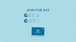 Join & get a $45 gift card.