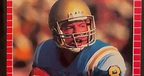 Troy Aikman Dallas Cowboys UCLA Quarterback 1989 Pro Set NFL Football card He can throw the ball