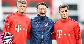 First FC Bayern Training for Coutinho & Cuisance!