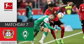 Bayer 04 Leverkusen - Werder Bremen 1-1 | Highlights | Matchday 7 – Bundesliga 2022/23