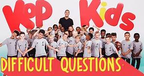 Virgil Van Dijk quizzed by 8 year-olds | 'Can you ring Jürgen Klopp?'