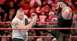 Braun Strowman attacks Brock Lesnar: Raw, Aug. 21, 2017