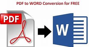 How to convert PDF to Word Without Software Online OCR - 100% FREE
