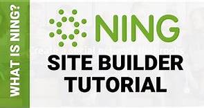 What is Ning? Review for Ning Website Builder for Sites