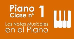 Las Notas Musicales en el Piano | Piano, Clase 1