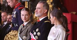Los Reyes, acompañados de la Princesa de Asturias, presiden el acto solemne de la Pascua Militar