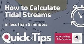 How to Calculate Tidal Streams using a Tidal Stream Atlas and Tidal Almanac
