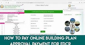 How to pay building plan approval fees on online- online building plan approval payment- tnurbanepay