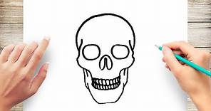 How to Draw a Simple Skull Step by Step