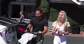 Josh and Heather Altman out in LA with baby daughter Alexis