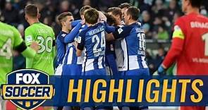 Marvin Plattenhardt free kick finds the net vs. Wolfsburg ' 2016-17 Bundesliga Highlights