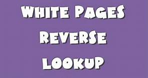 White pages reverse lookup Yellow Pages Presents